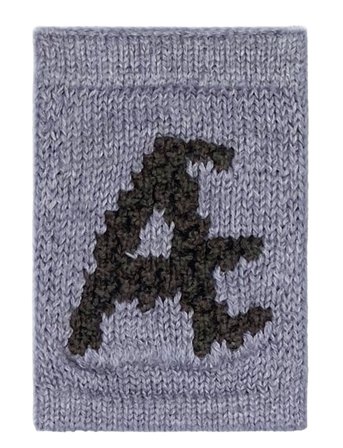 Smallstuff | Knitted Letter Æ, Blue | ONE SIZE 10 cm