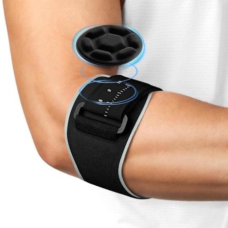 Elbow Brace - Armbågsskydd - Tennisarmbåge Stöd - Golfarmbåge Stöd för Män och Kvinnor - Armbågsstöd med Avtagbar Kompressionskudde