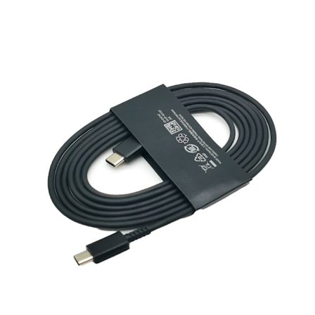 Samsung Laddare 25W Supersnabbladdningsadapter 1.8M Typ C-kabel för Galaxy S20 S21 S22 S23 S24 Ultra Z Flip Fold 6 5 4 3 2 Svart - Endast Kabel