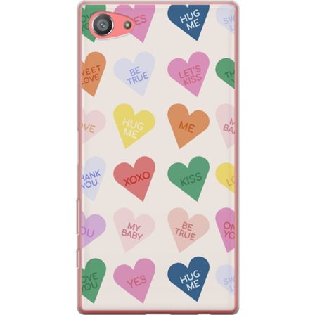 Yhteensopiva Puhelinkuori Sony Sony Xperia Z5 Compact Karkkisydämet