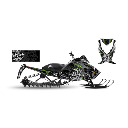 Tarrasarja SweTown Tiger Camo - Vihreä - Arctic Cat XF 8000 XC LTD ES 137 2017-2017