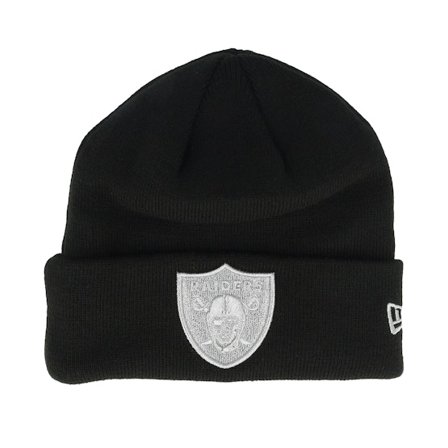 New Era - Negro cuff Beanie - Las Vegas Raiders Metallic Black Cuff @ Hatstore
