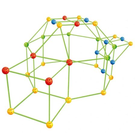[XJ] 1:a barntält, byggsats för DIY lekstuga, inomhus