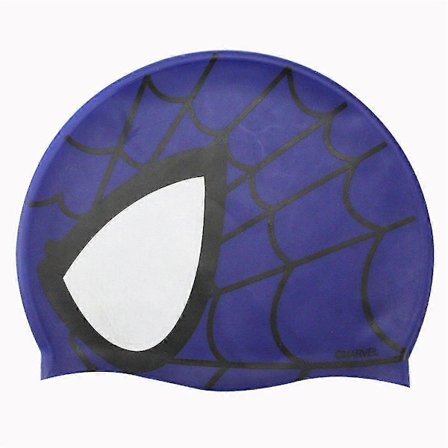 Spider-Man silikone badehætte til børn, vandtæt badehætte til drenge og piger, blå