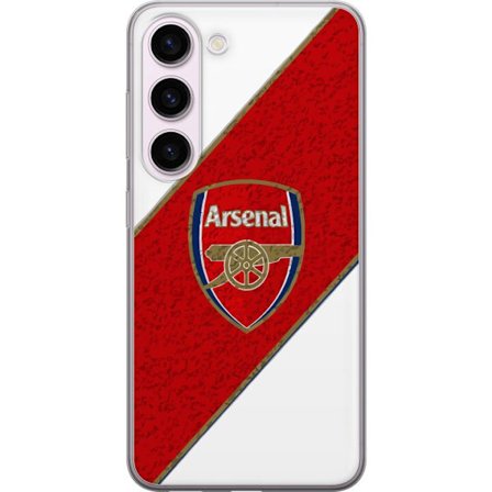 Kompatibelt Mobilskal till Samsung Samsung Galaxy S23 Moschino Toy teddybjörn med enkel tecknad design, brun björn med vit tröja och tydlig logotyp