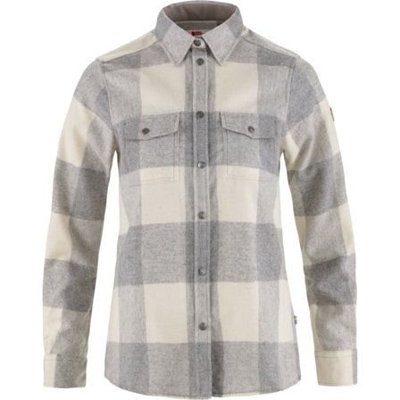 Fjällräven Women's Canada Shirt in Fog/Chalk White, G-1000 /Wolle | Size: XL