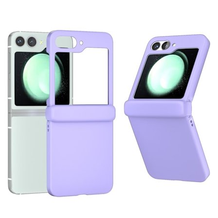 Kuminen saranainen suojakotelo Samsung Galaxy Z Flip 6 Lilalle