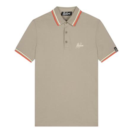 Malelions, Signature Polo Bruin, Heren, Maat:S