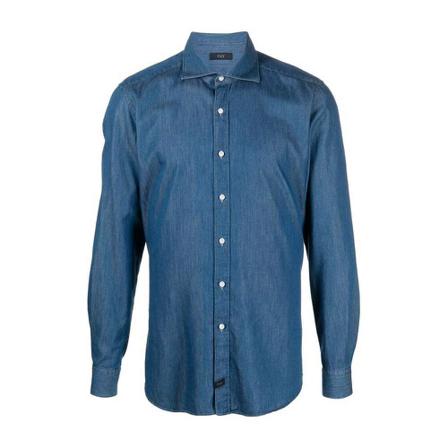 Fay - Skjortor - Blå - Herr - Storlek: 4xl, Herr, Storlek: 4XL