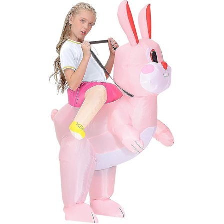 Oppustelig Kanin Ridekostume Længde Dragt Festlig Oppustelig Legetøj Oppustelig