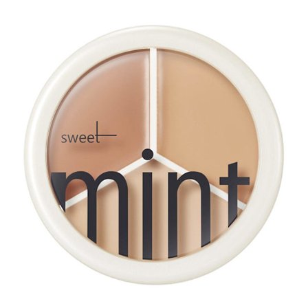 3-färgs Concealer Palett Kräm Multifunktion Ansiktsmakeup Ljusare La