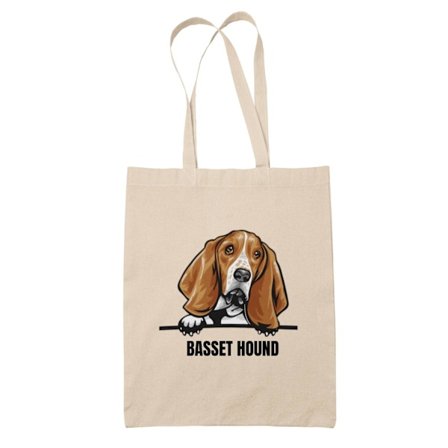 Basset Hound tygkasse hund shopping väska Tote bag