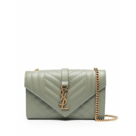 Saint Laurent Cross Body Bags Grøn, Dame Skuldertasker, Størrelse: ONE Size