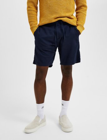 Selected Slhregular-Brody Linen Shorts - Navy - L