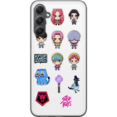 Yhteensopiva Puhelinkuori Samsung Galaxy A16 5G Kpop Demon Hunters Chibi Idol Hahmoja Suloinen Anime Piirustus Tyyli