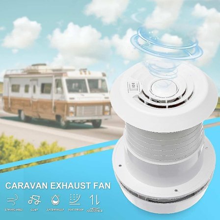 12V Hiljainen Kattotuuletin RV:lle Energiansäästävä Moottorikodin Tuuletin