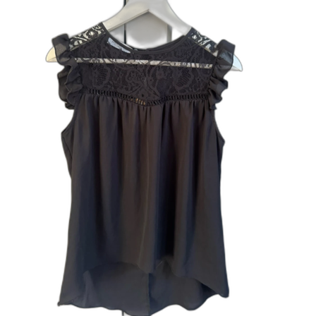 Svart blus med spets från Rinascimento