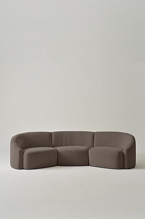 Jotex - Sofa 3-sitzer Graubraun - CAMARILLO - Kaufe 3-Sitzer-Sofas bei Jotex