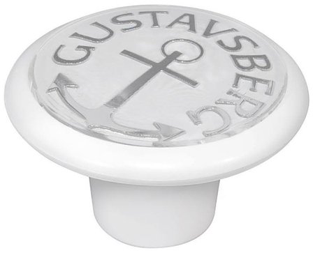 Gustavsberg NC-10 Løfteknap hvid, plast, Badeværelse