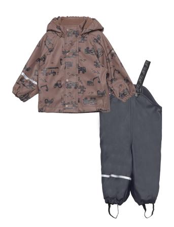 Rainwear Set -Aop, W.fleece Outerwear Rainwear Rainwear Sets Multi/mønstret CeLaVi*Betinget Tilbud