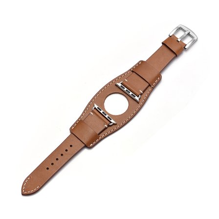 Läderarmband Bund till Apple Watch 38/40/41mm - Brun | Armband Från Yedi
