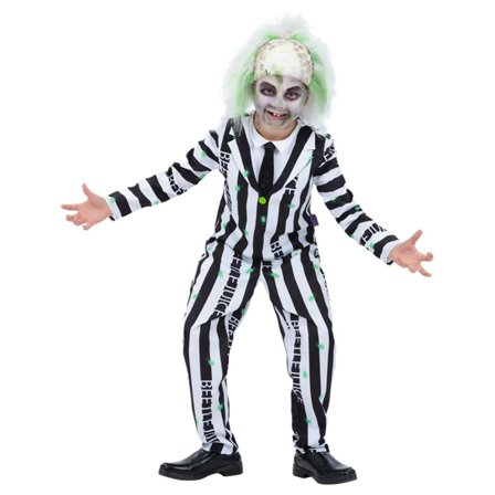 Beetlejuice Maskeraddräkt Barn 4-6 år - Halloween Dekoration - Kalaslagret.se