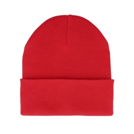 Beechfield - Röd cuff Beanie - Organic Cotton Classic Red Cuff @ Hatstore