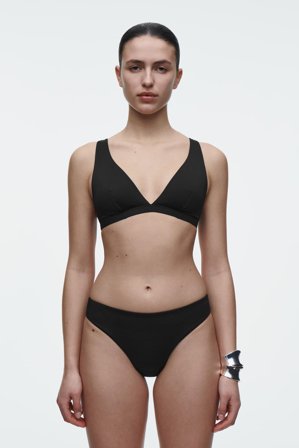 COS Femme Haut De Bikini High-Apex in Noir