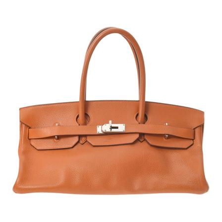 Hermès Vintage HandTass , Oranje , Dames , Maat: ONE Size Vintage Tassen