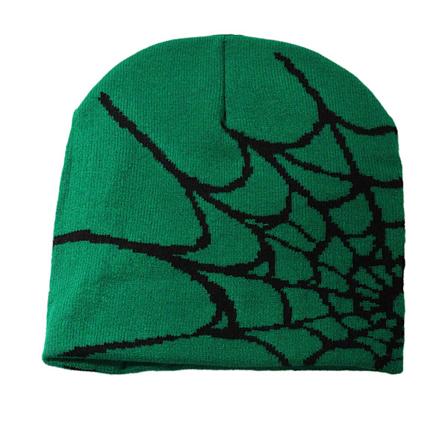 Unisex edderkoppnettlue - Stilig hodeplagg for alle edderkoppnett green black