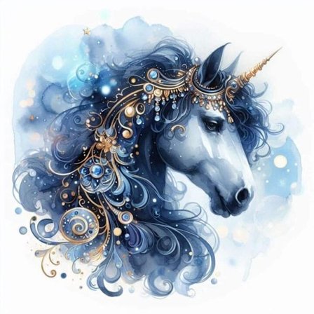 Svart Häst Affisch A4