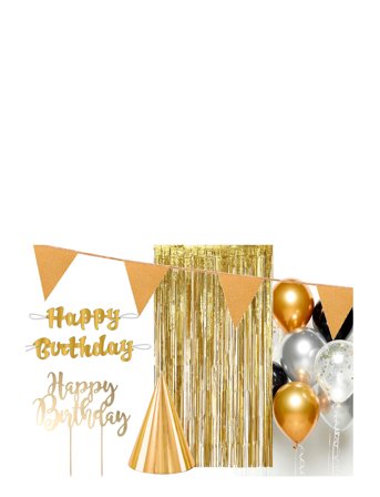 IPK | Happy Birthday Bundle Gold | ONE SIZE