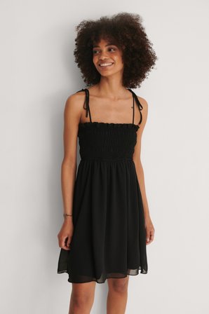 Trendyol Ruffle Mini Dress - Little black dress - Sort - EU 36