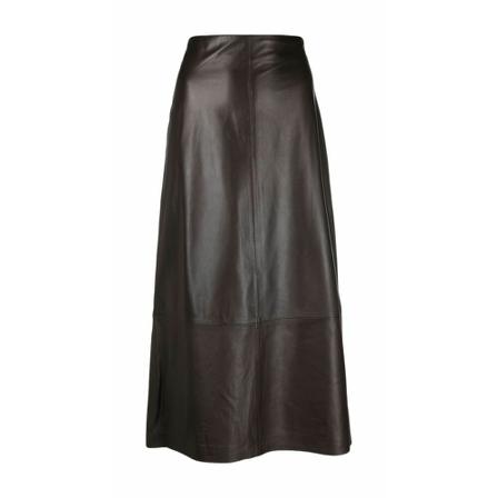 Vince, Midi Skirts Bruin, Dames, Maat:S