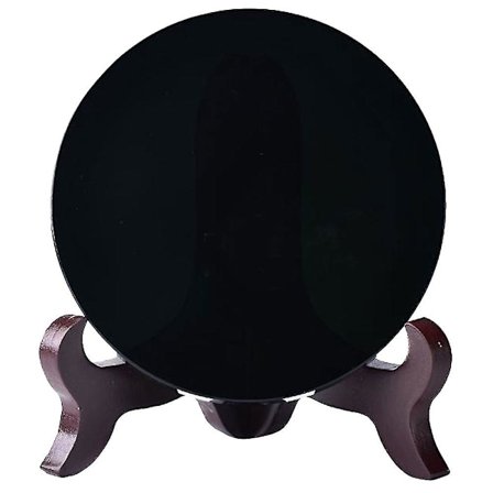 1 Set Svart Spådomsspegel Dekorativ Spegel Ornament Spegel Dekoration För HemBY