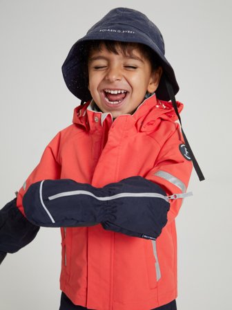 Polarn O. Pyret - Waterproof mittens with zipper - 3 - Childrenswear - blue