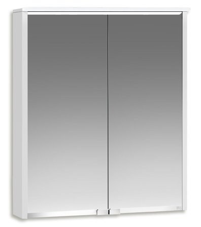 Ifö Option Bas 50 Baderomsskap hvit, med speil og belysning 500 mm, Baderom