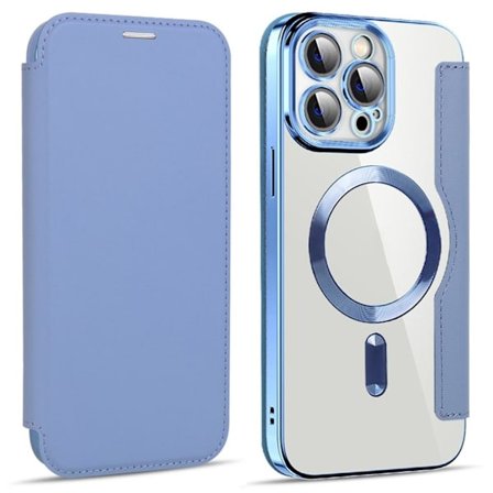 iPhone 14 Pro Max Wallet Cover MagSafe RFID Blocking - Baby Blue