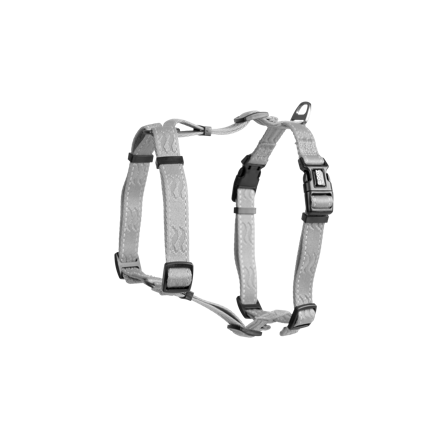 Selected by ZOO - Sele Rufus H-sele justerbar XXS/XS 10 mm x 35 cm Grå - Hund - Halsbånd - ZOO.no