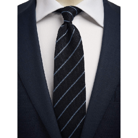 John Henric Grenadine Tie Accessoarer Herr Blå 7,5