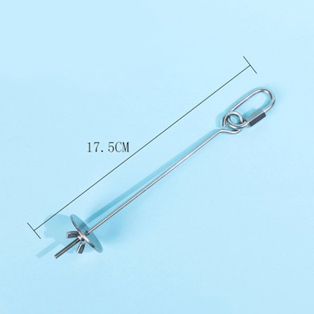 Pet papegøje rustfrit stål foder majs gaffel legetøj kylling holder