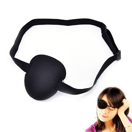 Bruk Concave Eye Patch Foam Groove Justerbar stropp Vaskbar Ey