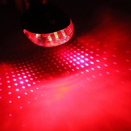 5 LED Laser Sykkel Baklys Vanntett Halevarsling