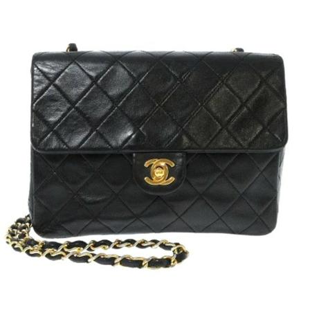 Chanel Vintage, Pre-owned Leather chanel-bags Zwart, Dames, Maat:ONE Size