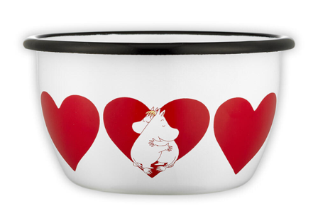 Mummi Emaljebolle Hjerte 6dl