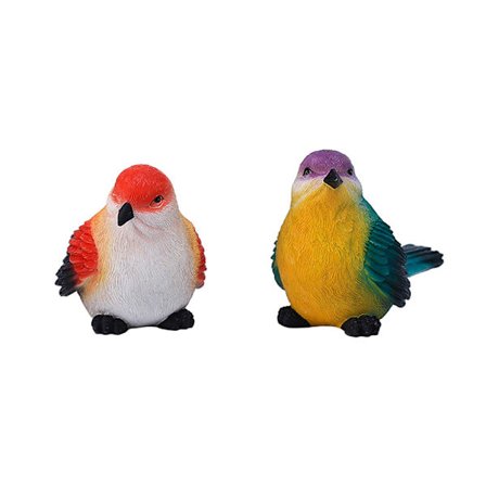 Set med 2 st hartsstatyer i harts, 7 x 10 x 5,5 cm/7,2 x 10 x 5,5 cm, dekorativ