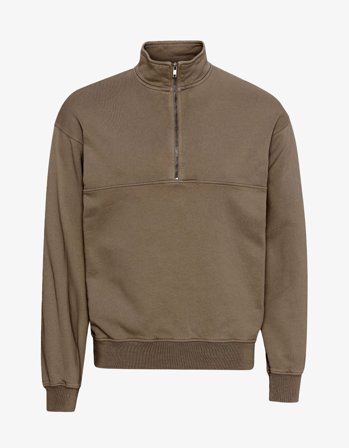 Organic Quarter Zip - Warm Taupe - XL