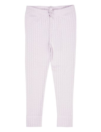 Pointelle Junior Leggings W. String Pink Copenhagen Colors