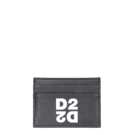 Dsquared2 Card Holder Sort, Herre Punge og Kortholder, Størrelse: ONE Size