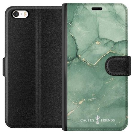 Kompatibelt Lommeboketui til Apple Apple iPhone 5 Cactus and Friends – JadeVeins